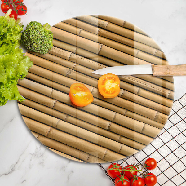 Tagliere in vetro Bambù boho naturale
