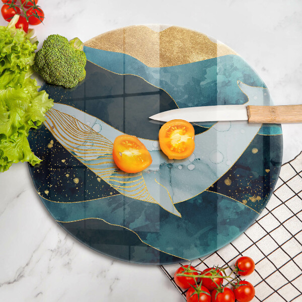 Tagliere in vetro Astrazione della balena