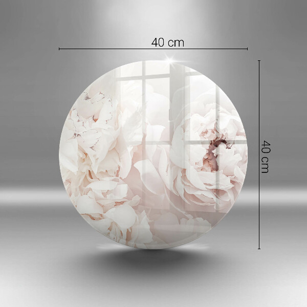 Tagliere in vetro Peonie pastello