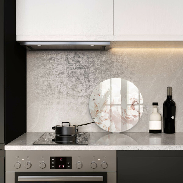 Tagliere in vetro Peonie pastello