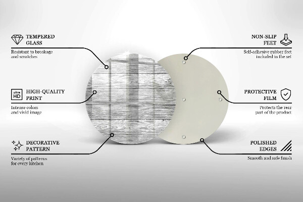 Tagliere in vetro Vecchie tavole di legno
