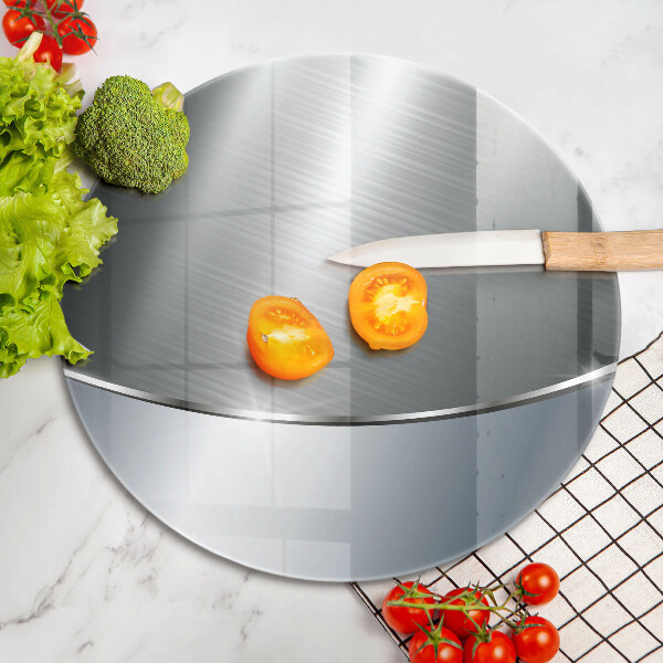 Tagliere in vetro Modello di astrazione in metallo