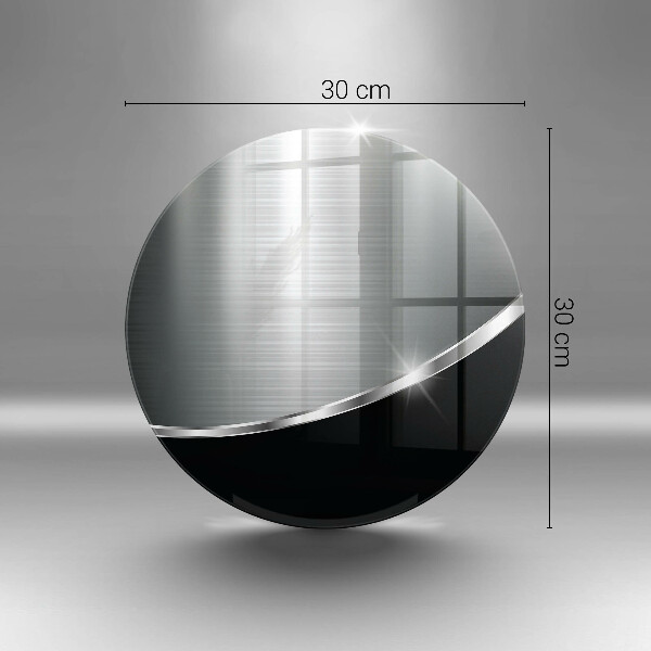 Tagliere in vetro Astrazione con metallo
