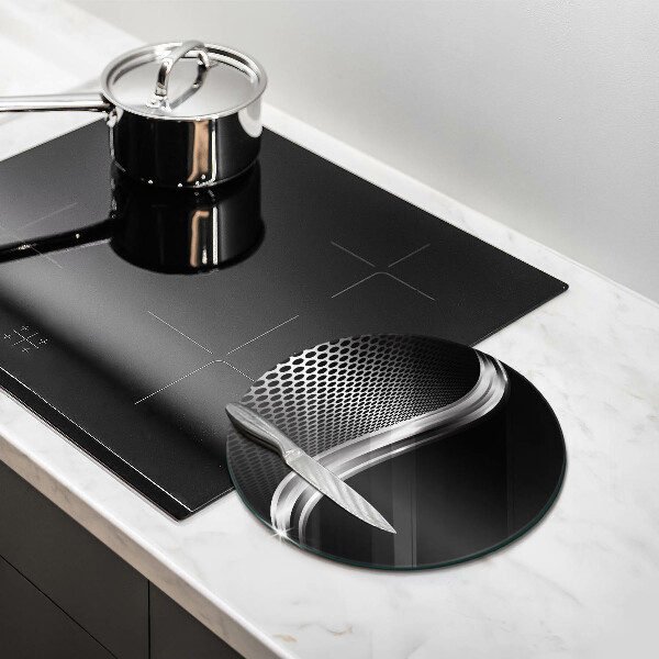 Tagliere in vetro Struttura in metallo