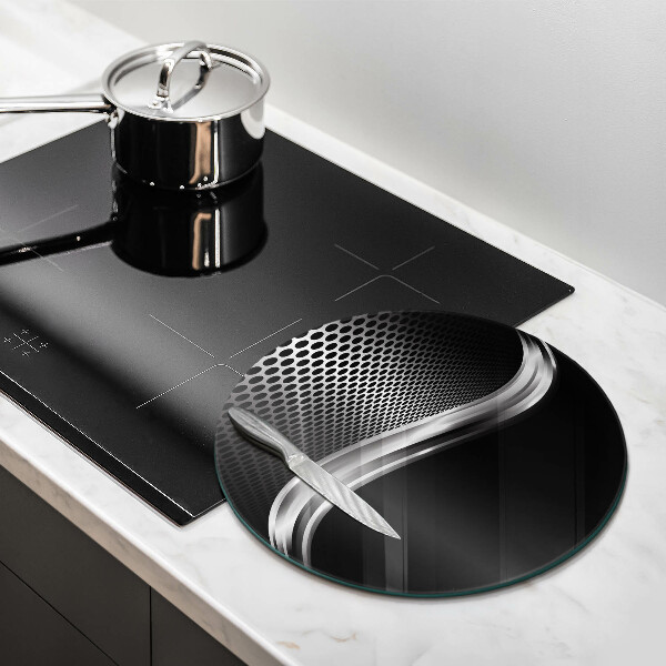 Tagliere in vetro Struttura in metallo