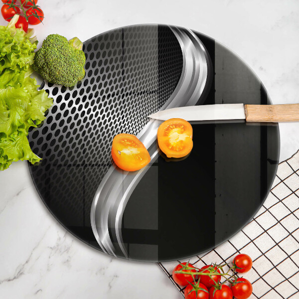 Tagliere in vetro Struttura in metallo