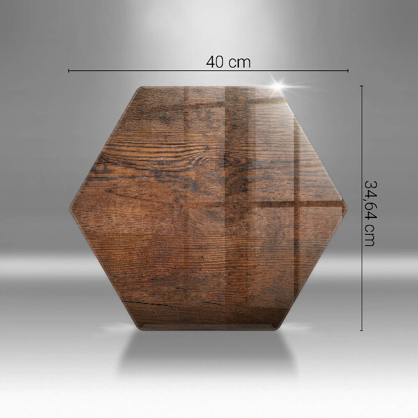 Tagliere in vetro Tavola in legno scuro