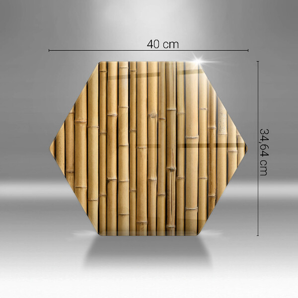 Tagliere in vetro Bambù boho naturale