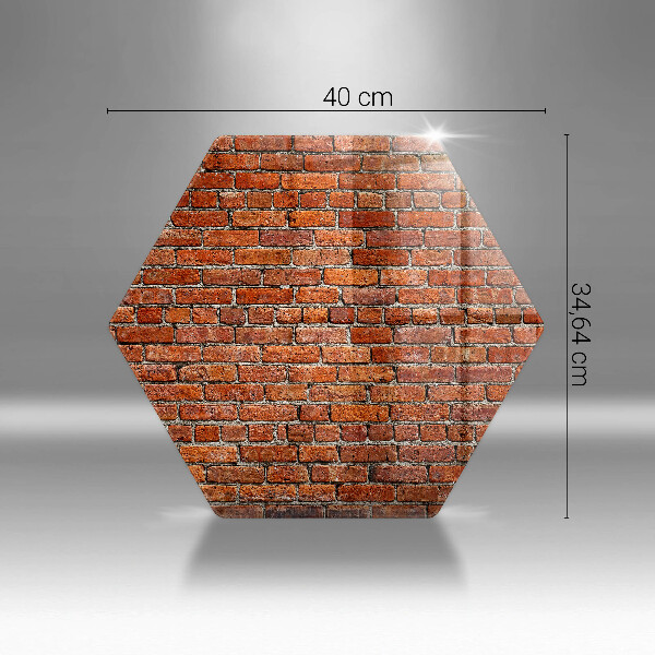 Tagliere in vetro Muro di muro di mattoni