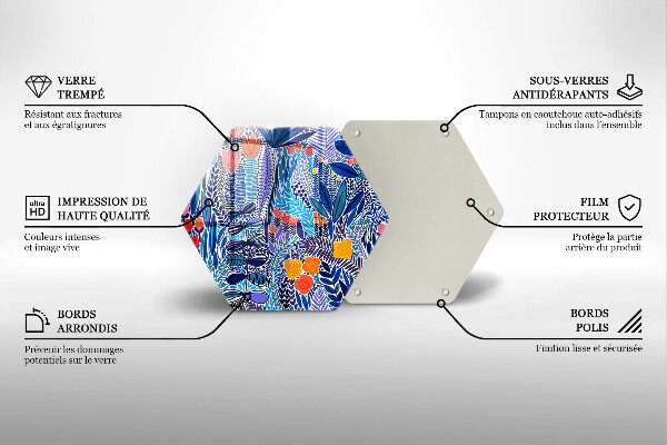 Tagliere in vetro Prato dipinto