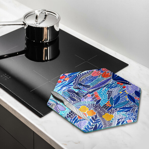 Tagliere in vetro Prato dipinto