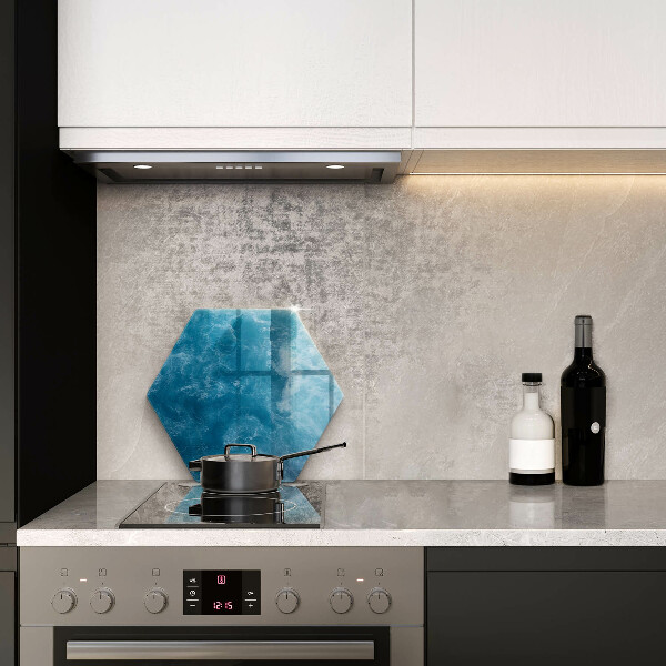 Tagliere in vetro Acqua blu