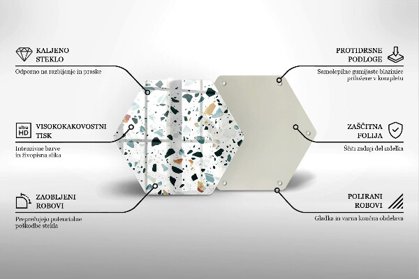 Tagliere in vetro temperato Gres chiaro