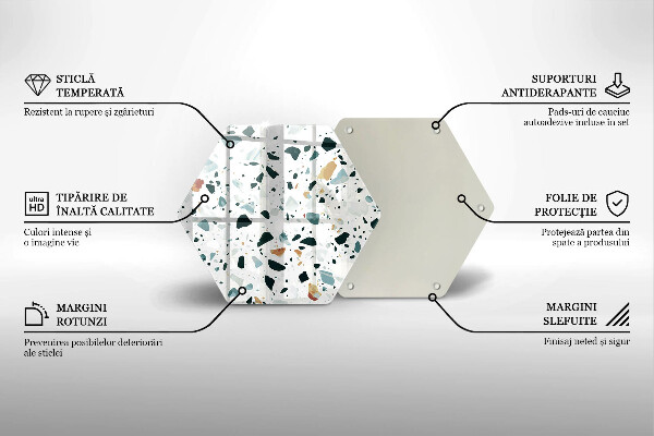 Tagliere in vetro temperato Gres chiaro