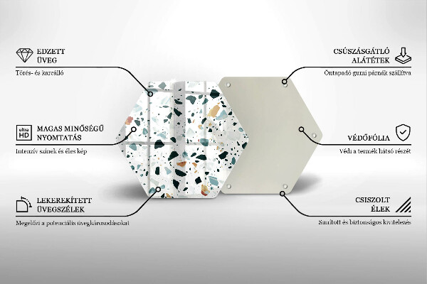 Tagliere in vetro temperato Gres chiaro