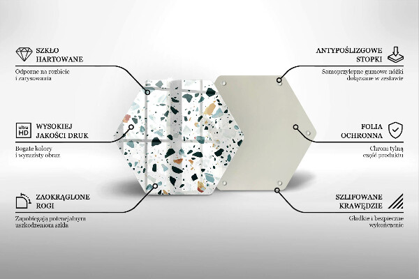 Tagliere in vetro temperato Gres chiaro