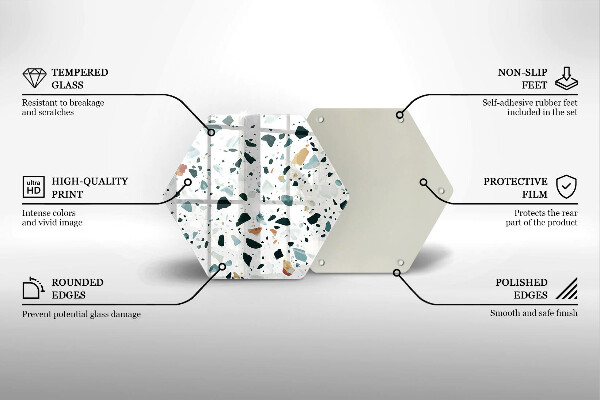 Tagliere in vetro temperato Gres chiaro