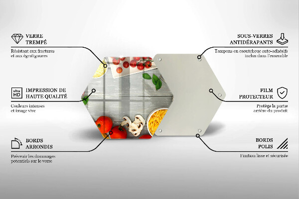 Tagliere in vetro Cibo da cucina