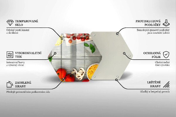 Tagliere in vetro Cibo da cucina