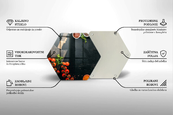 Tagliere in vetro Pomodorini