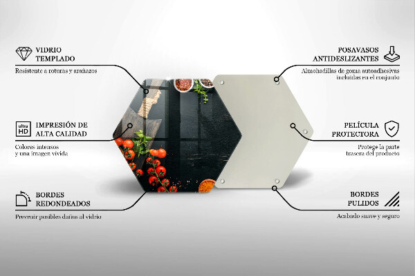 Tagliere in vetro Pomodorini