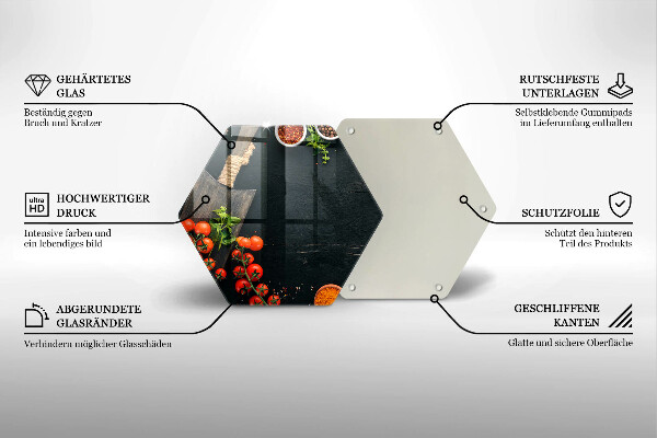 Tagliere in vetro Pomodorini