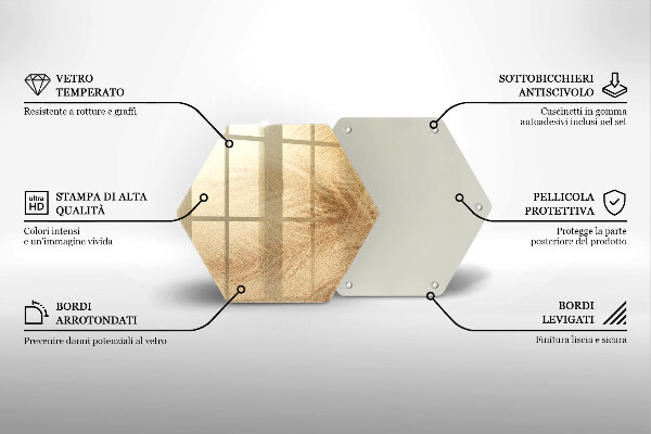 Tagliere in vetro Vacanza sulla spiaggia di sabbia