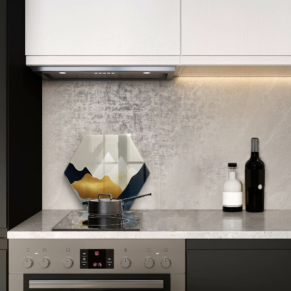 Tagliere in vetro Montagne astratte