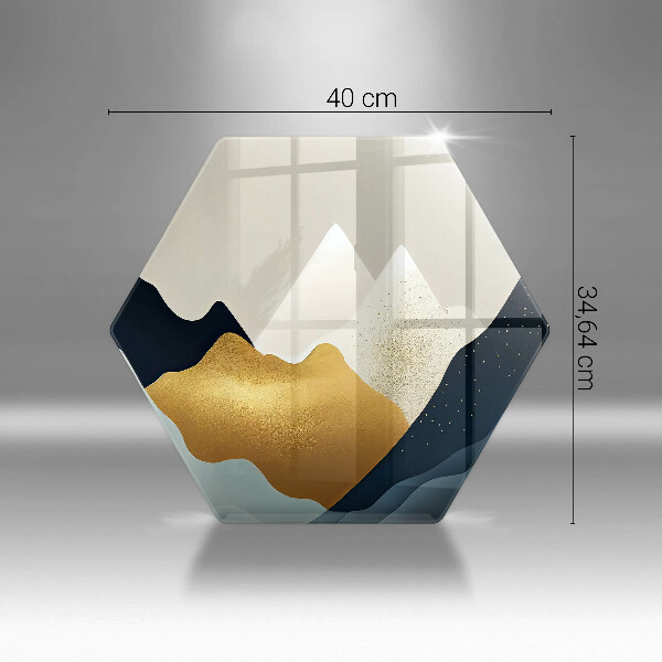 Tagliere in vetro Montagne astratte