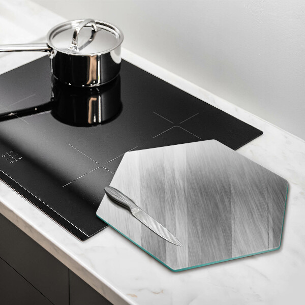 Tagliere in vetro Sfondo con struttura in metallo