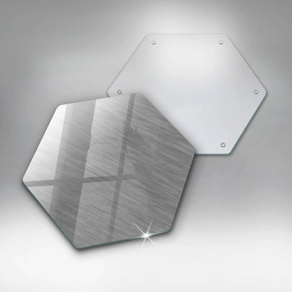 Tagliere in vetro Sfondo con struttura in metallo