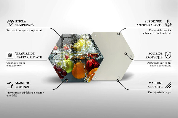 Tagliere in vetro Frutta succosa in acqua