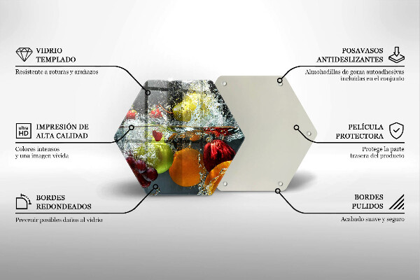 Tagliere in vetro Frutta succosa in acqua