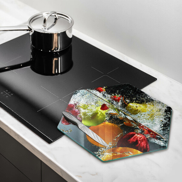 Tagliere in vetro Frutta succosa in acqua