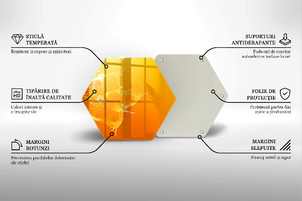 Tagliere in vetro Succoso frutto arancione