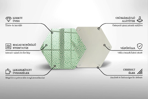 Tagliere in vetro Linee astratte