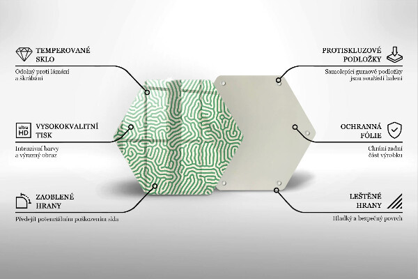 Tagliere in vetro Linee astratte