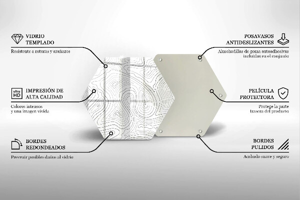 Tagliere in vetro Forme astratte