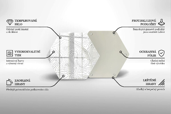 Tagliere in vetro Forme astratte