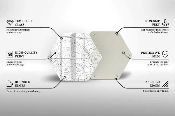Tagliere in vetro Forme astratte