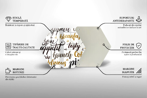 Tagliere in vetro Sottotitoli buon appetito