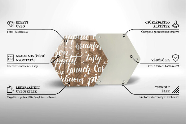 Tagliere in vetro Sottotitoli buon appetito