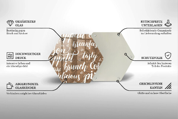 Tagliere in vetro Sottotitoli buon appetito