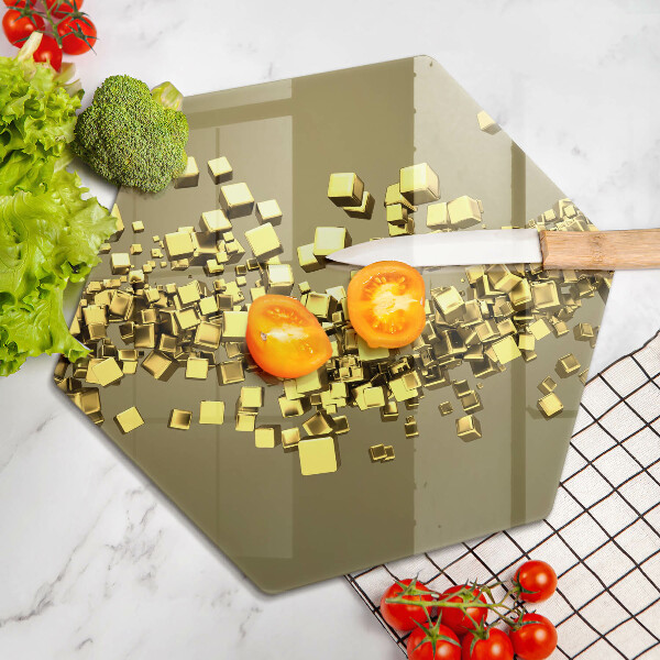 Tagliere in vetro Geometria astratta 3D