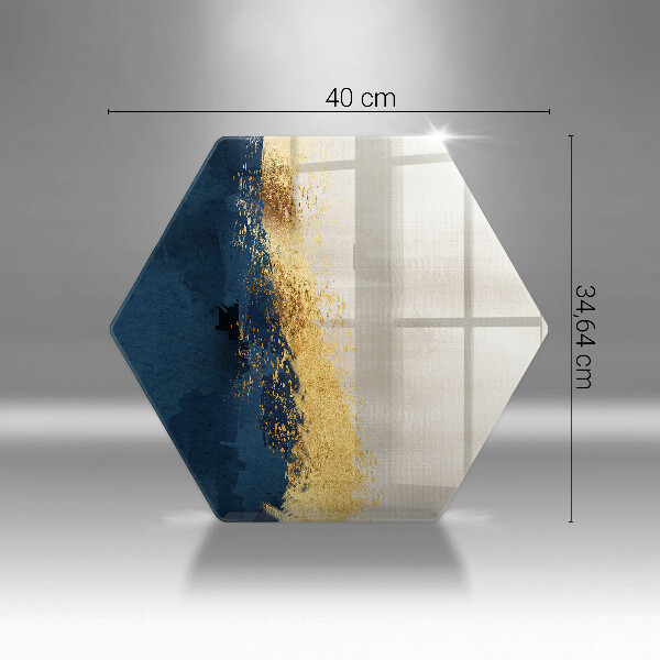 Tagliere in vetro Astrazione dell'oro