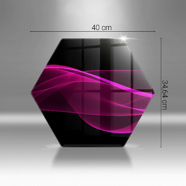 Tagliere in vetro Astrazione rosa