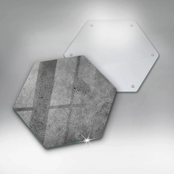 Tagliere in vetro Struttura in pietra concreta