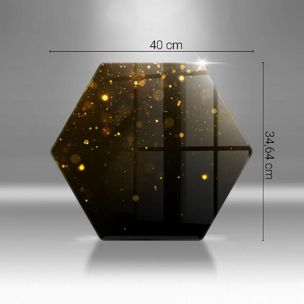 Tagliere in vetro temperato Scintillio d'oro