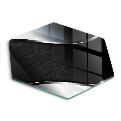 Tagliere in vetro Astrazione del metallo