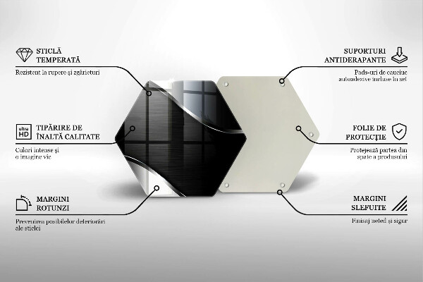 Tagliere in vetro Astrazione del metallo
